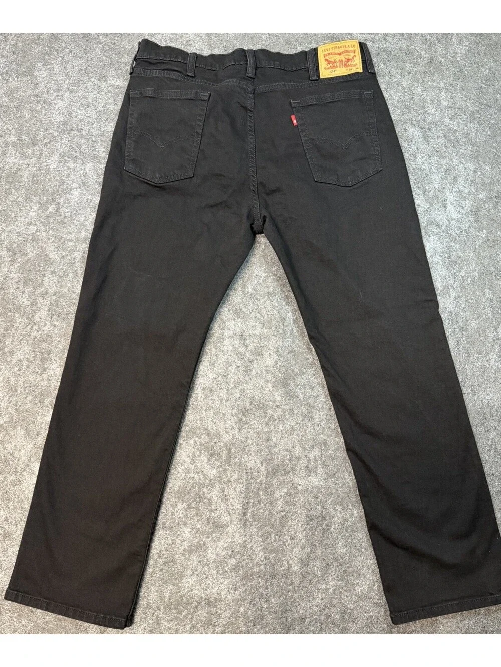 Levis 514 Straight Jeans Mens 38x30 Black Stretch Denim Casual Pants
